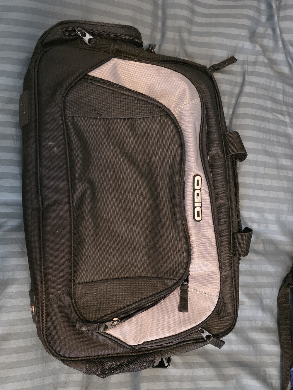 OGIO Black and Gray Laptop Messenger Bag